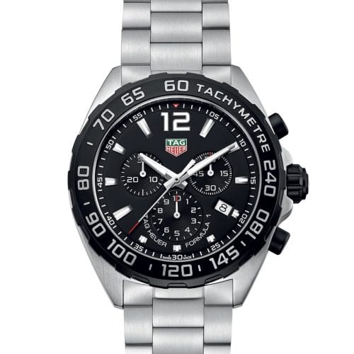 TAG Heuer Formula 1 Chronograph Steel Black Dial 43mm - front