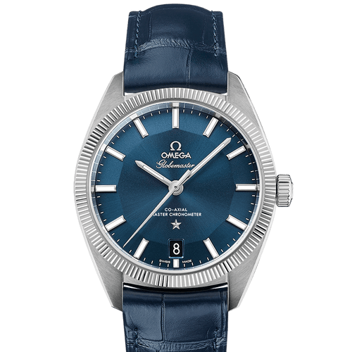 Omega Constellation Globemaster Co-Axial Master Chronometer Blue Dial 39mm - front