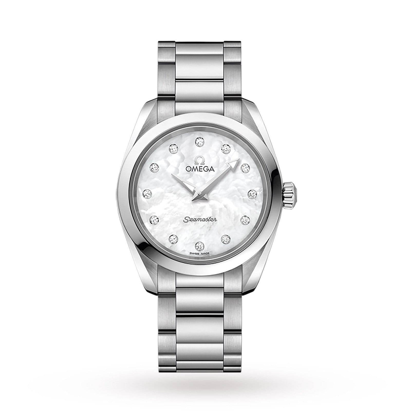 Omega mother of 2024 pearl watch with diamonds