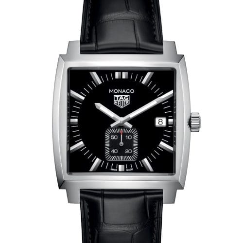 TAG Heuer Monaco Steel Black Dial 37mm - front View