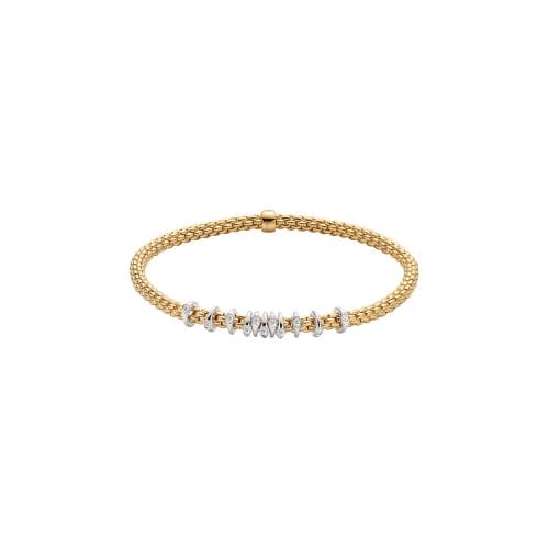 Fope Prima 18ct Gold Diamond Flex’It Bracelet