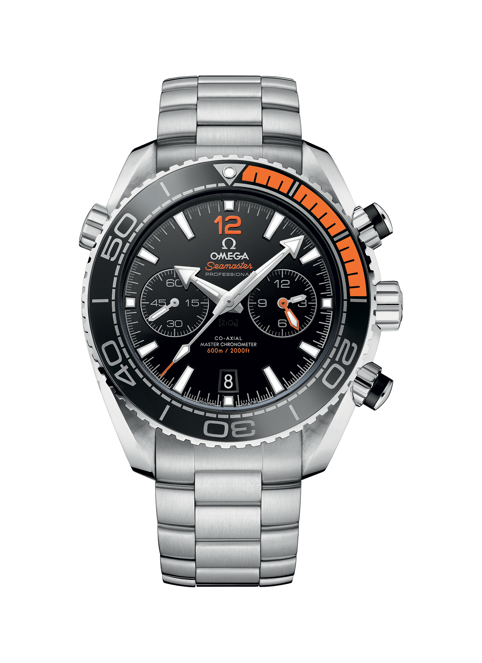 Omega seamaster orange hot sale and black