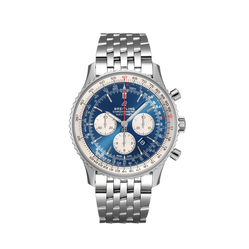 Breitling Navitimer B01 Chronograph Steel Blue Dial 46mm - Front View