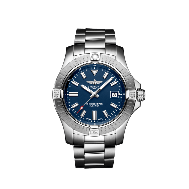 Breitling Avenger Automatic Steel Blue Dial 43mm - Front View