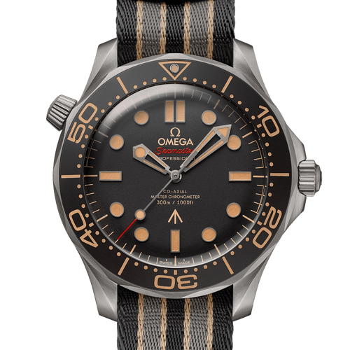 Omega Seamaster Diver 300M James Bond ‘No Time To Die’ Co-Axial Master Chronometer Titanium Black Dial 42mm - front