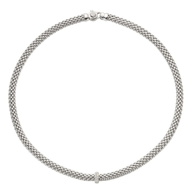 Fope Vendôme 18ct White Gold Diamond Necklace 45cm