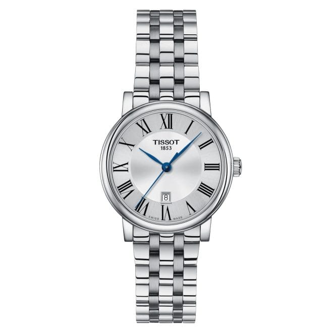 Tissot Carson Premium Lady Steel Silver Dial 30mm - Front View