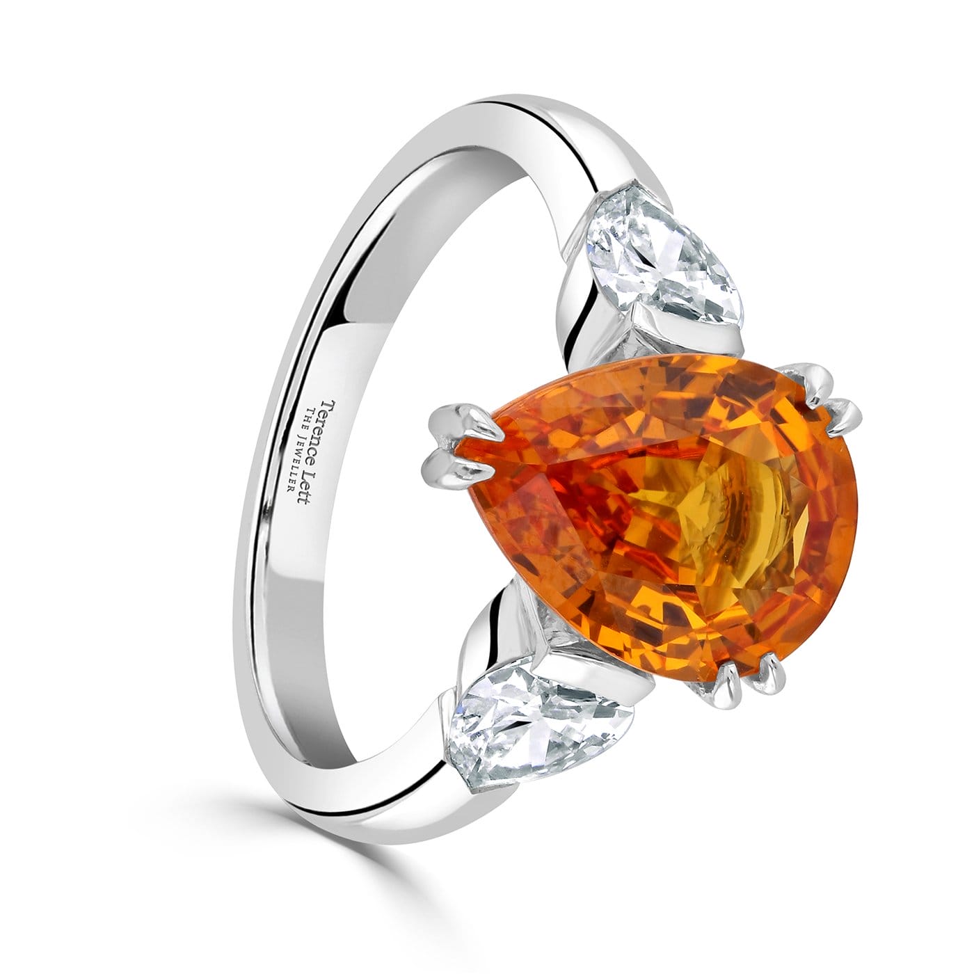 Orange best sale topaz ring