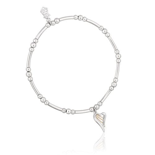 Clogau Sterling Silver & 9ct Rose Gold Heartstrings Affinity Beaded Bracelet