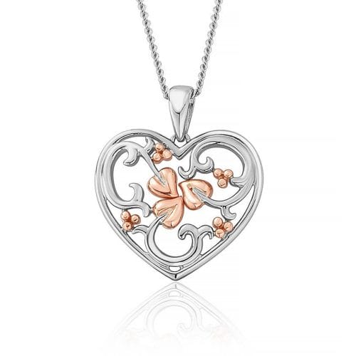 Clogau Sterling Silver & 9ct Rose Gold Tree of Life One Pendant