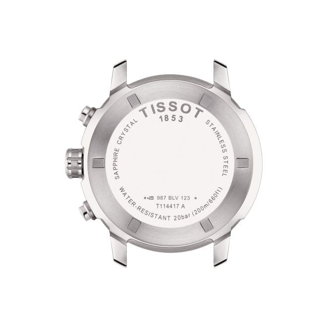 Tissot PRC200 Chronograph Steel Blue Dial 42mm - Back Detail