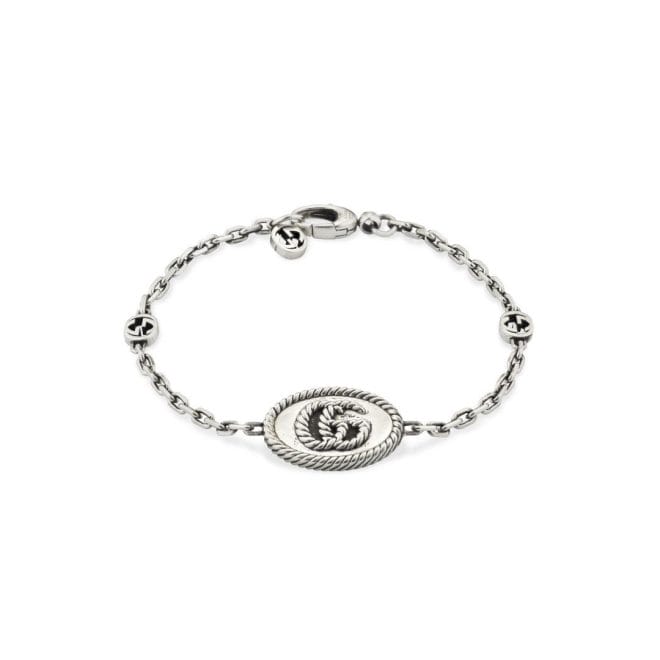 Gucci Sterling Silver GG Marmont ID Bracelet YBA627749001