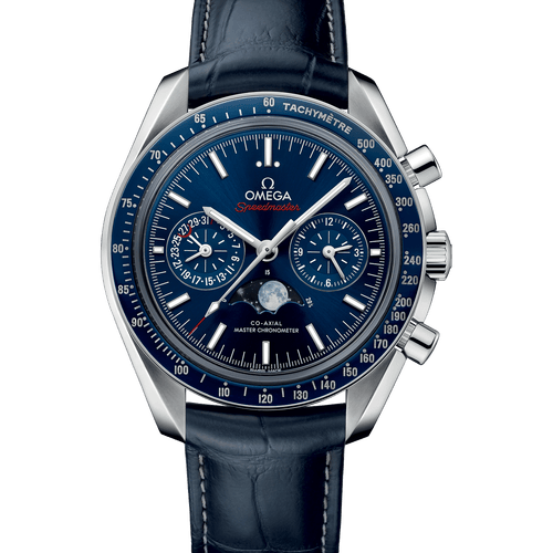OMEGA Speedmaster Moonphase Co-Axial Master Chronometer Steel Blue Dial 44.25mm 304.33.44.52.03.001