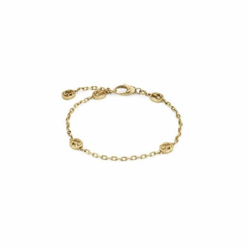 Gucci Interlocking G 18ct Yellow Gold Bracelet YBA629904001016