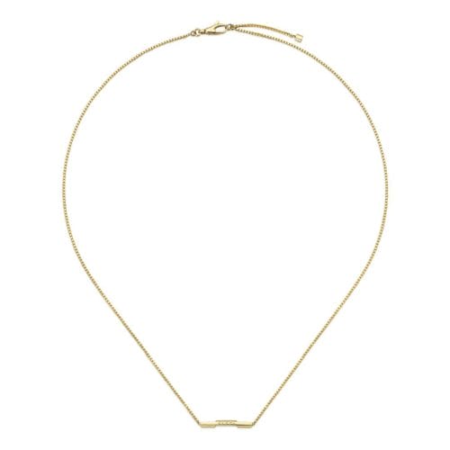 Gucci Link to Love 18ct Yellow Gold Necklace 45cm YBB66210800100U