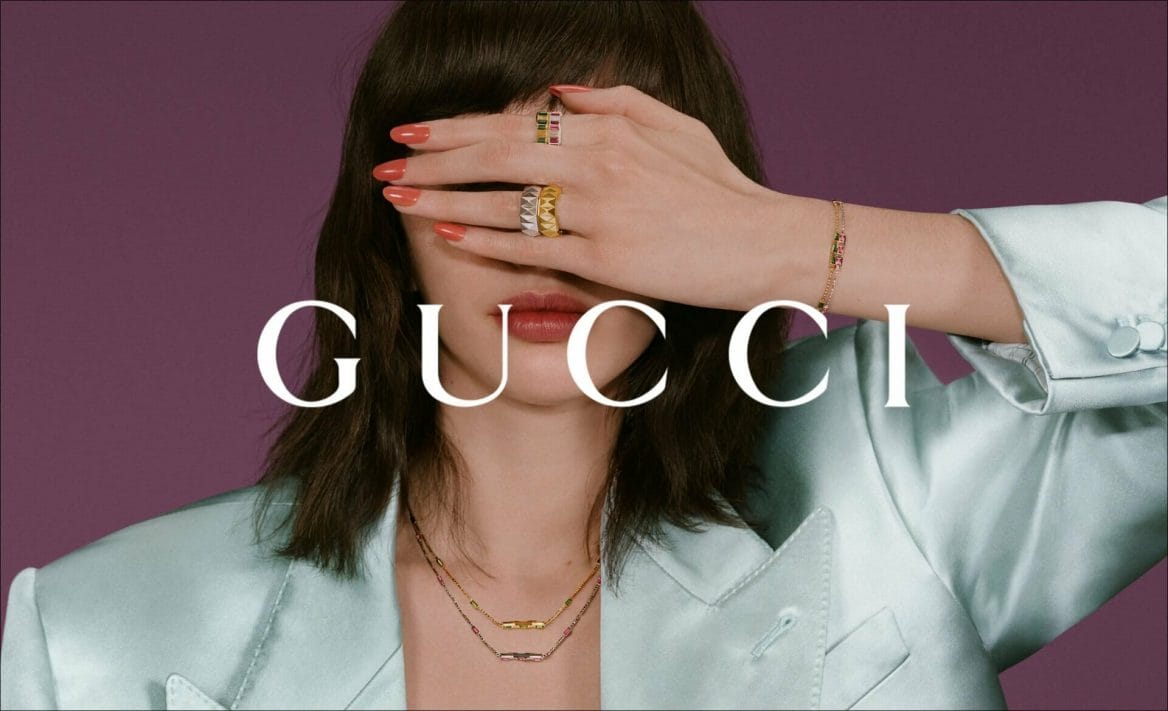 Gucci Link to Love Jewellery Promotional image