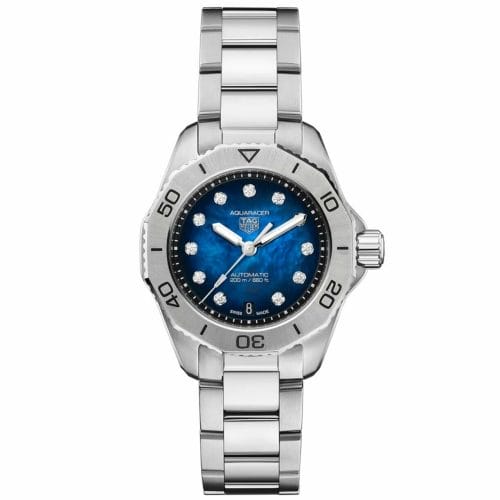 TAG Heuer Aquaracer Professional 200 Calibre 9 Automatic 30mm Diamond Dot Blue Mother of Pearl Dial WBP2411.BA0622