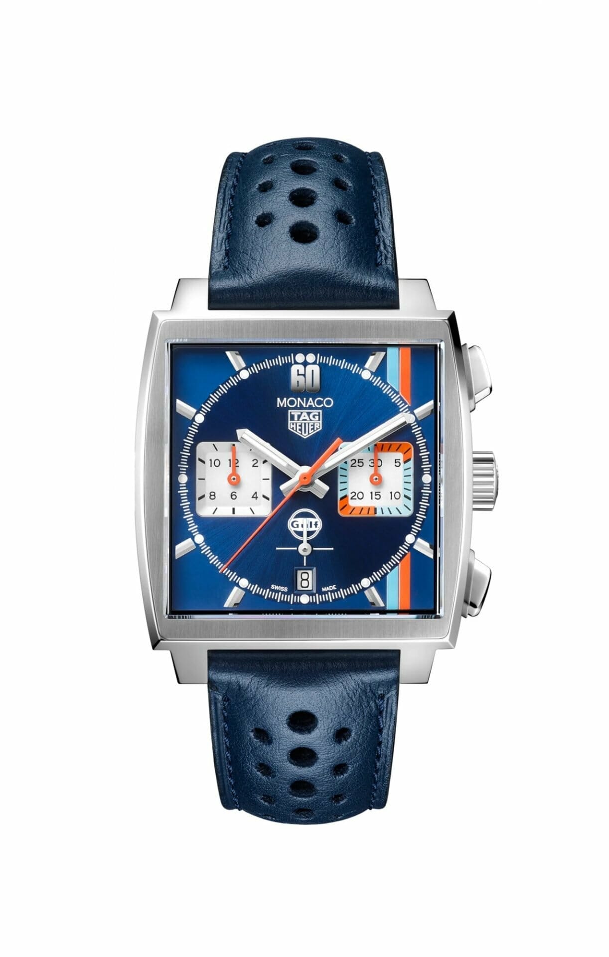 Tag heuer best sale chronograph blue dial