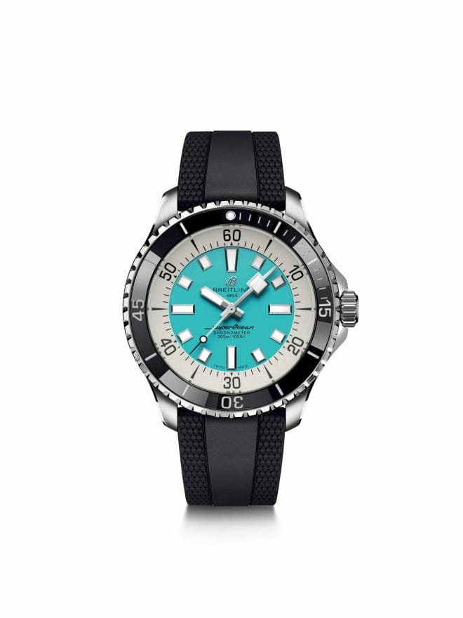 Breitling Superocean III Automatic 44mm Turquoise Dial A17376211L2S1