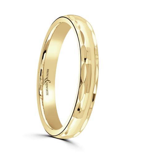 18ct 3mm Isaac Wedding Ring ANP139