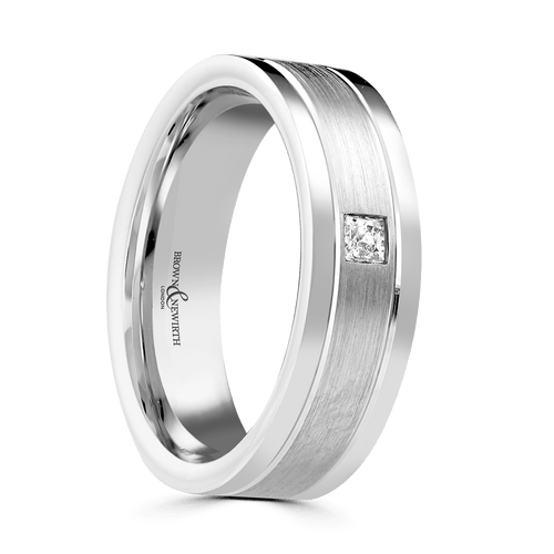 Platinum 6mm Canopus Wedding Ring XD731