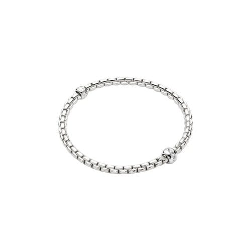 Fope Eka Tiny 18ct White Gold Diamond Flex’It Bracelet